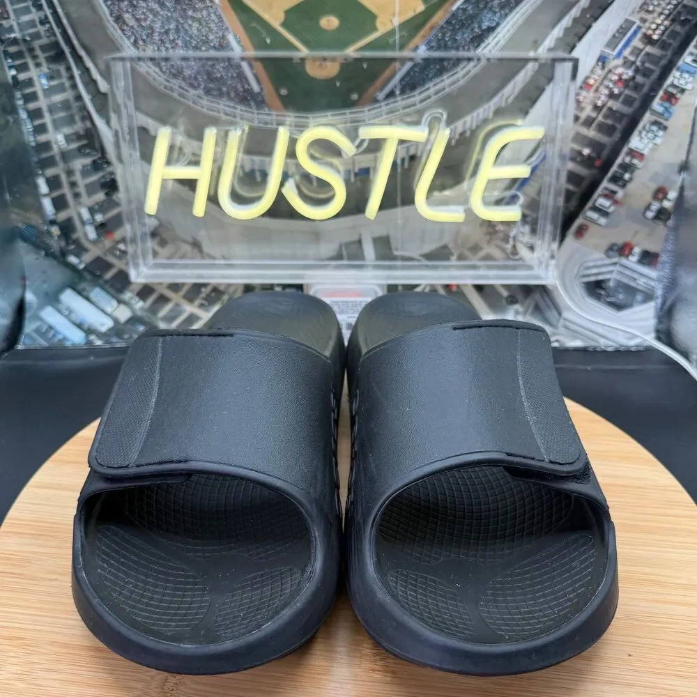 OOFOS OOahh UNISEX SPORT FLEX SLIDE BLACK Men’s 8/ Women’s 10